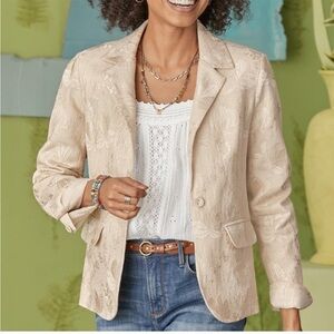 Sundance Blazer Classy Days Linen Jacket Size XS
